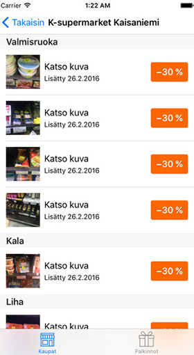 In Finland, the app Froodly shows users supermarket products at discounted prices in hopes of offering a good deal instead of throwing out food.
